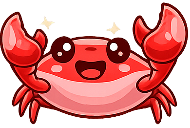 Crab Buddy mascot